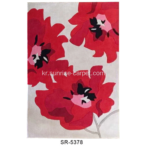 핸드 터프 트 양탄자 & 꽃 패턴 카펫